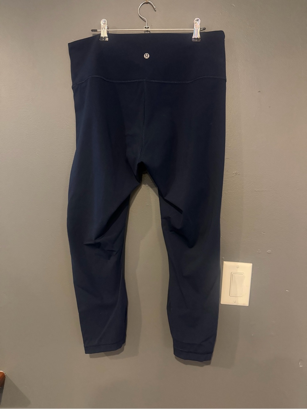 lululemon athletica Girls' Navy Cropped High-Rise Leggings